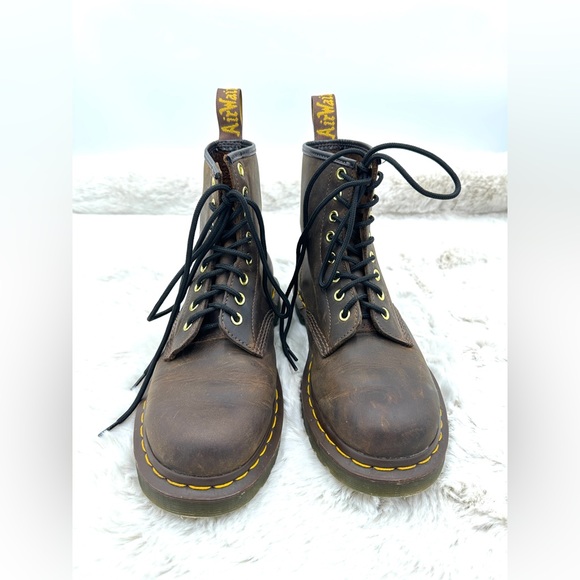 Dr. Martens 11822 Tan/Brown Leather Boots Women’s 8 39 EU NWOT - Picture 3 of 12